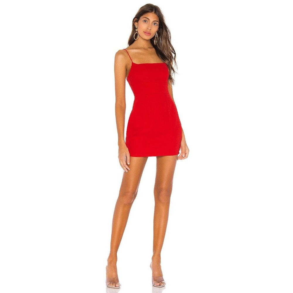 superdown NWT Dixie Backless Dress in Red Size S